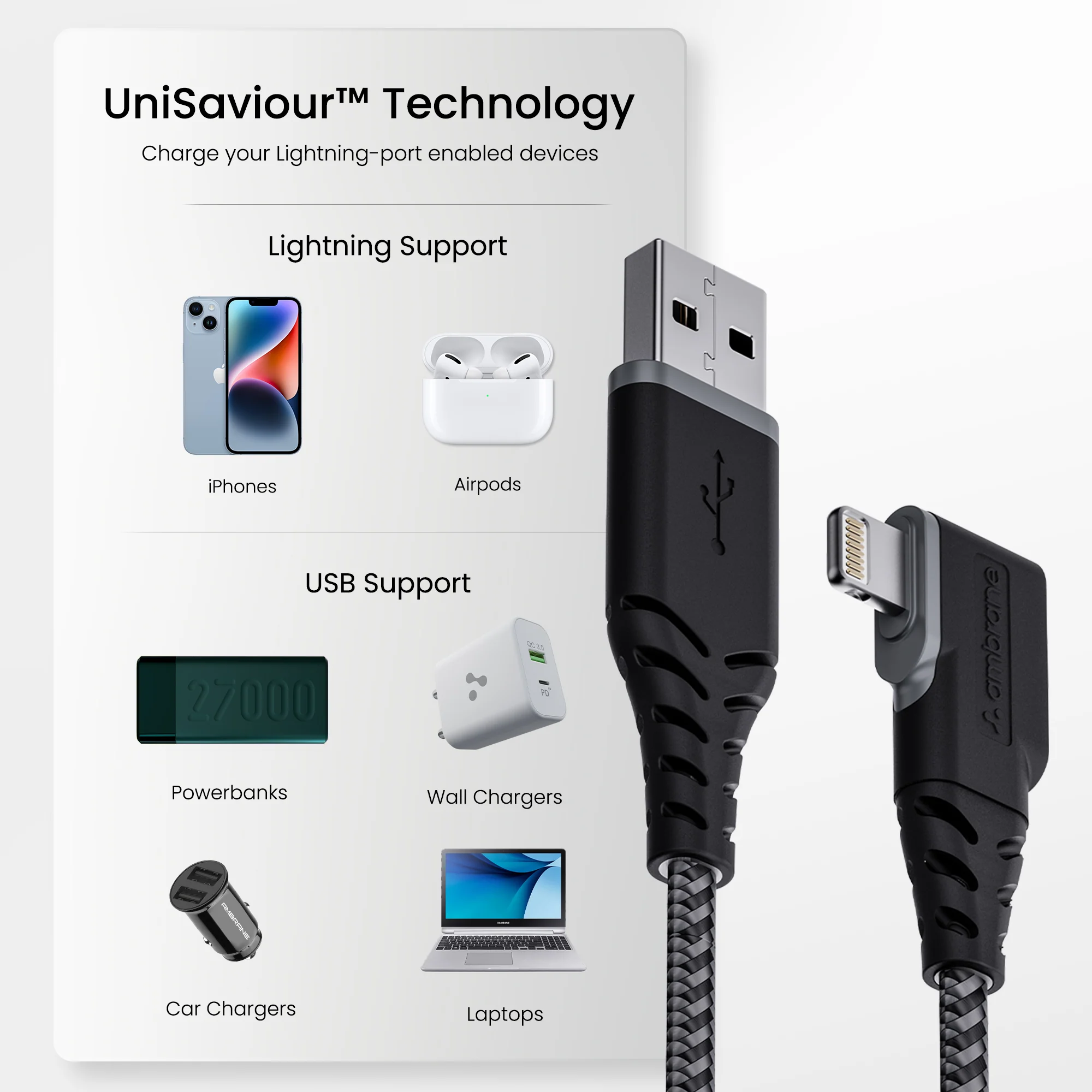 ABLL-125 L-Shape Lightning Cable - Image 6