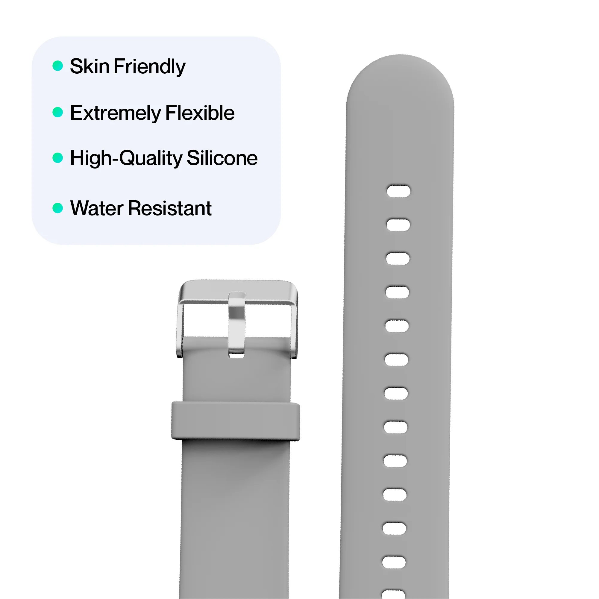 Ambrane 22mm Silicone Strap (Square) - Image 20